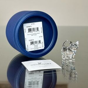 Swarovski Crystal Baby Cat Standing Kitten Figurine RARE 5269815